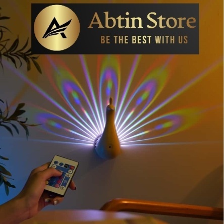 چراغ خواب طاووس ریموت دار